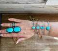 Sonoran Gold Turquoise Cuff – Sterling Silver – Native Made – Made in USA