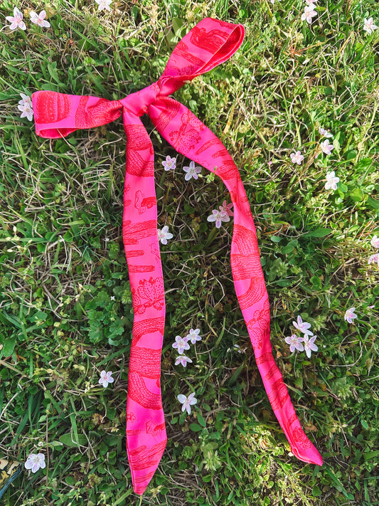 Hot Pink Cactus Scarf