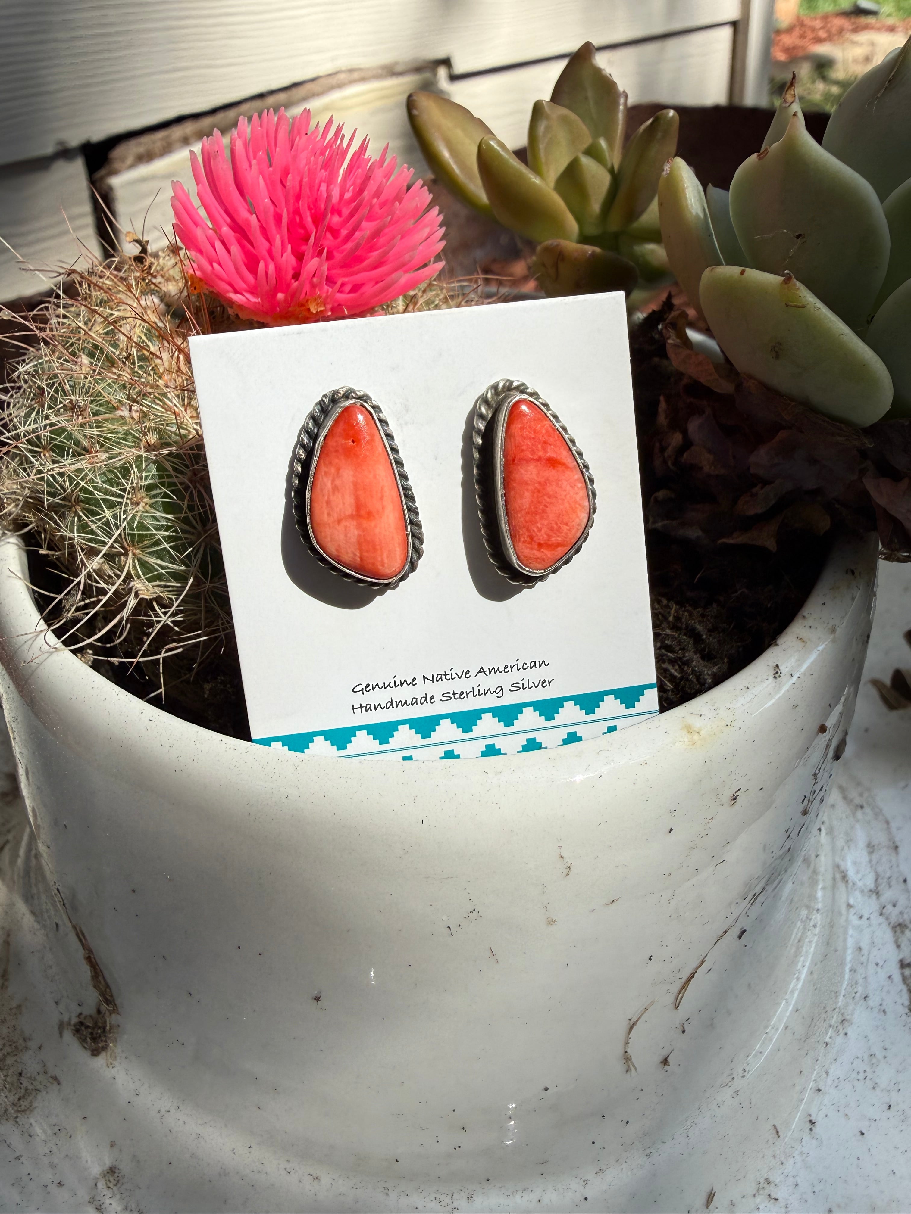 Orange Spiny Studs
