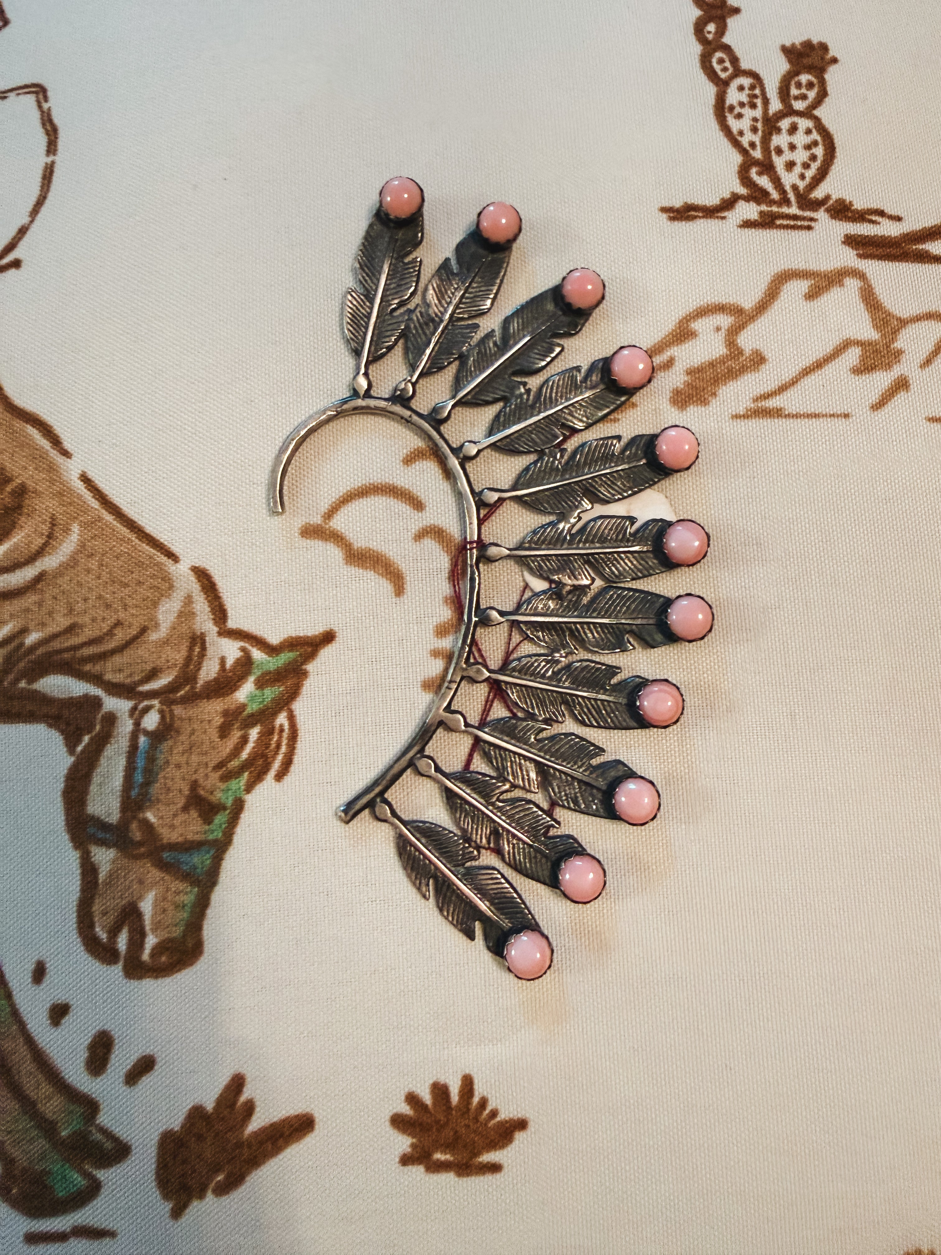 Pink conch ear cuff