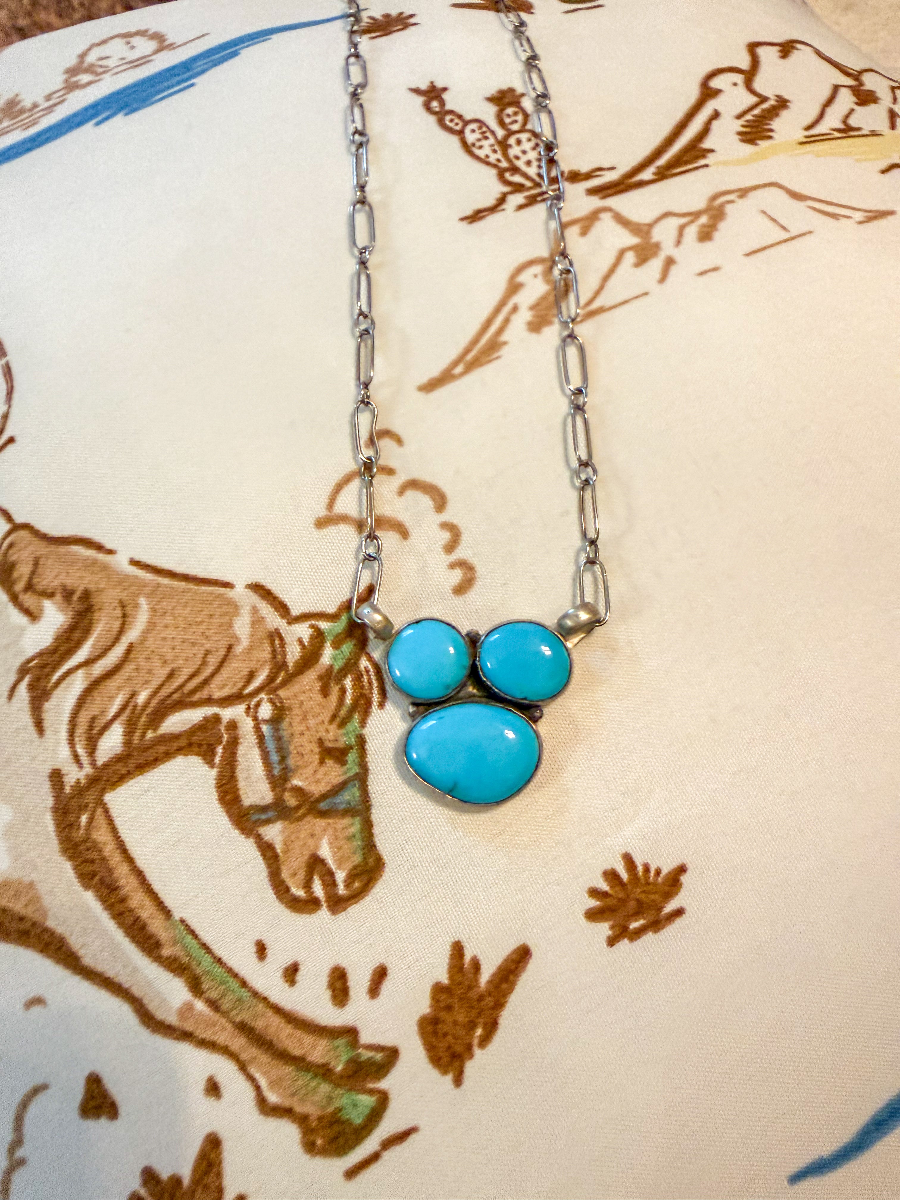 3 stone necklace