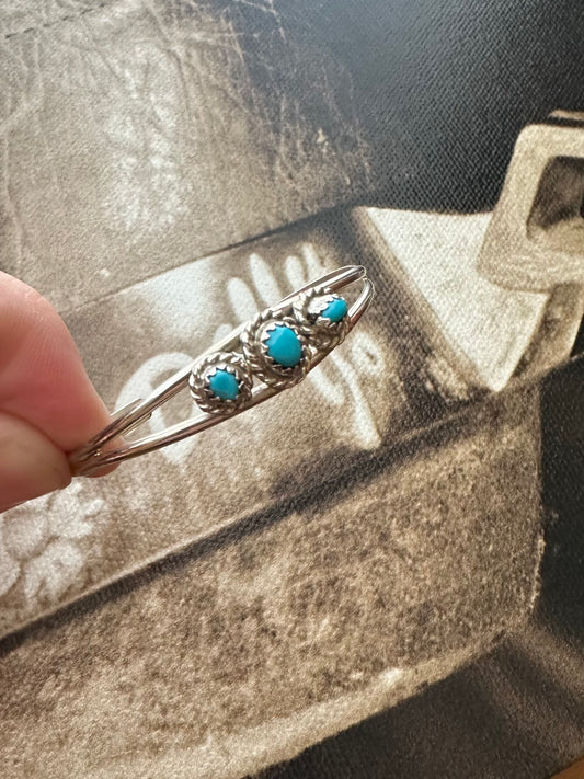 3 stone baby cuff