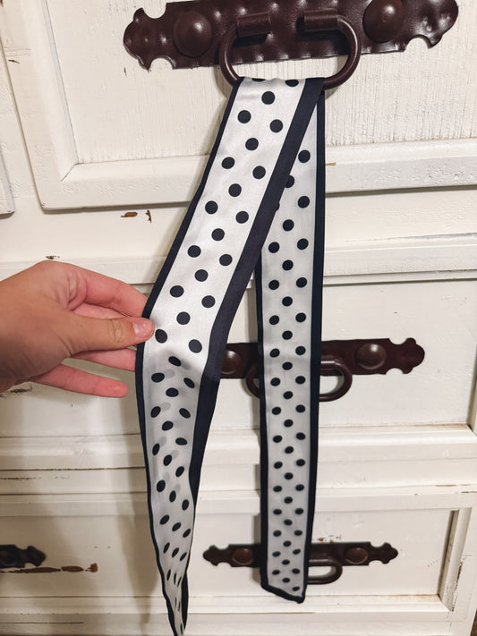 Black & White Twilly