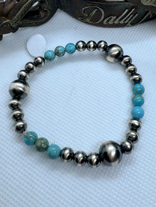Turq Stretch Bracelet