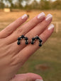 Black Onyx Studs ￼