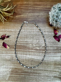 Mini Torpedo choker Sterling Silver Pearls